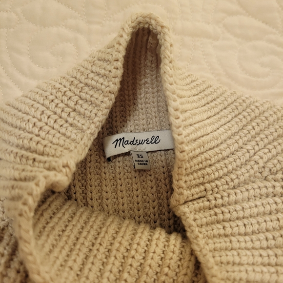 Madewell knit crochet turtleneck sleeveless top - Picture 4 of 5